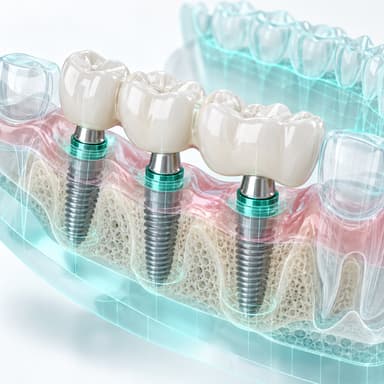 мост на имплантах Dentium