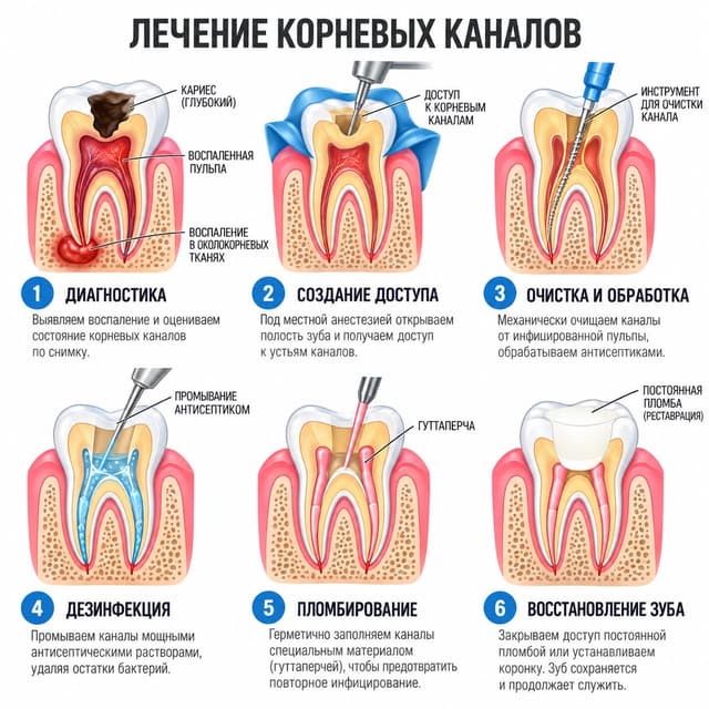 резекция верхушки корня