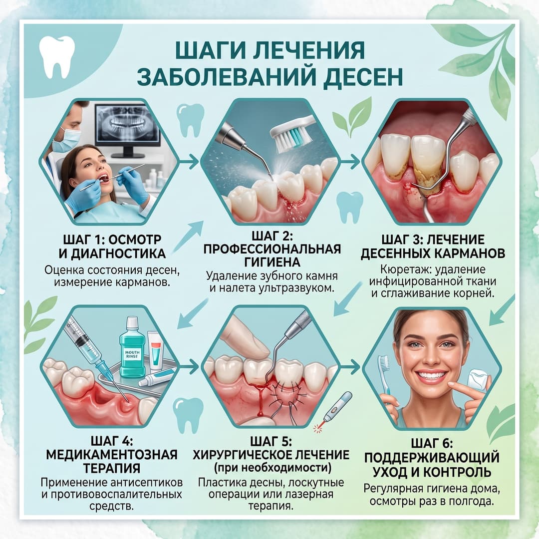 Пародонтологическое лечение десен